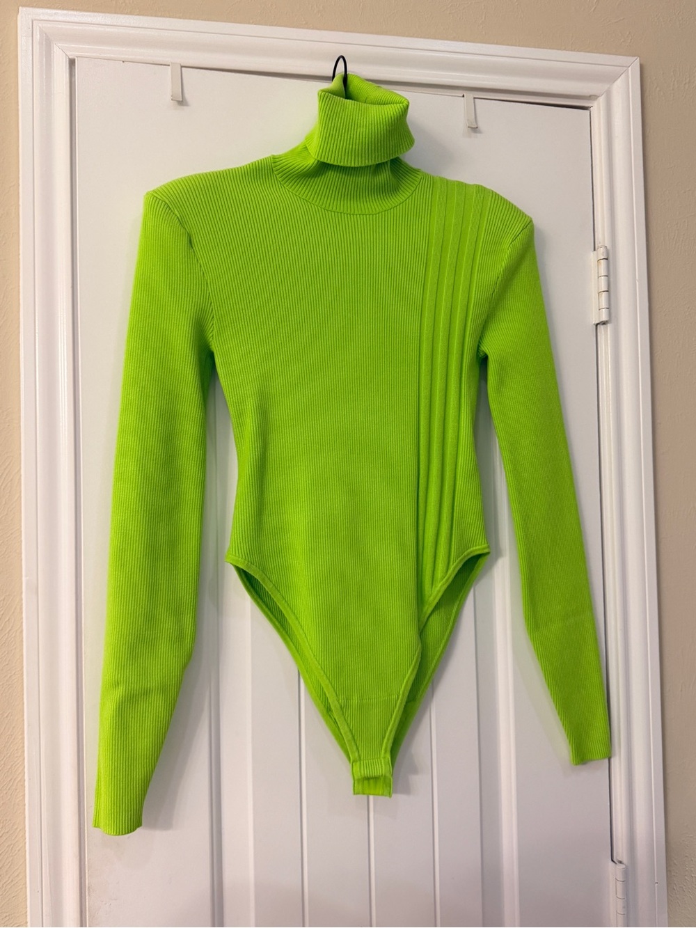 IVY PARK Neon Lime Ribbed Turtleneck Bodysuit Women’s Size [Size S]